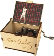 Thelaser'Sedge, Elvis Presley Mini Music Box with Can’T Help Falling in Love, Gi