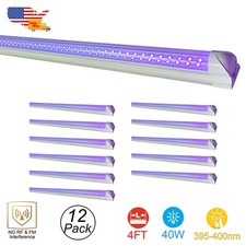 4FT UV Light Fixture 40W - LED Black Light Bar for DJ Party Club Room Lighting