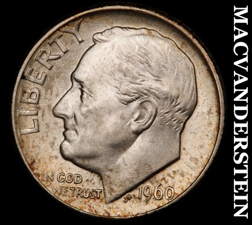 1960-D Silver Roosevelt Dime-Choice Gem BU Lustrous No Reserve #i4549