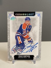 2018-19 UD Chronology Craig Simpson Base Auto
