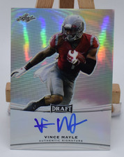 2015 Leaf Draft Football AUTOGRAPH ON-CARD Vince Mayle RC Washington St Cougars