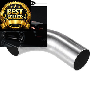 VekAuto Bend Elbow Pipe Tube, 1.5'' OD 4.72'' 2.95'' Leg 90 1.50'', Silver Tone 