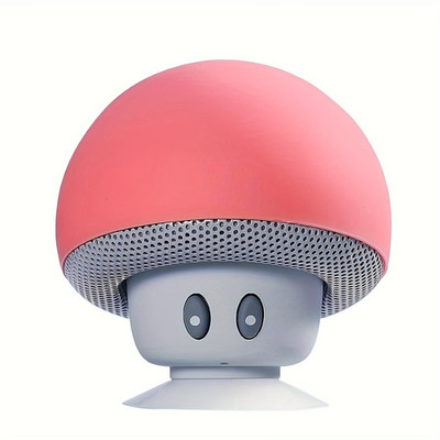 Mini Bluetooth Wireless Tragbar Pilz Lautsprecher Subwoofer mit Saugnapf