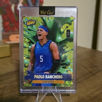 Wild Card Splat Paolo Banchero Orlando Magic Basketball Serial # 5/5 SLSESB4-PB