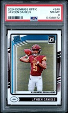 2024 PANINI DONRUSS OPTIC #248 JAYDEN DANIELS PSA 8