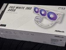 ASRock Pro White 360mm ARGB AIO Liquid CPU Cooler AM5/AM4/LGA1700/1851