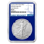2026 (W) $1 1-oz American Silver Eagle NGC MS69 ER Blue Label Blue Core