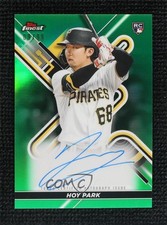 2022 Topps Finest Finest Auto Green Refractor 9/99 Hoy Park #FA-HP Auto 0wx2