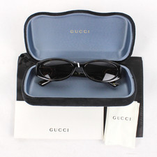 Gucci GG1660S Oval Frame Sunglasses In Tortoise Shell W/ Brown Lenses - Women's