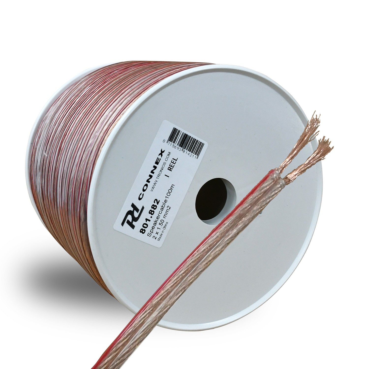 PD Connex RX16 Speaker Cable 2x1.5 Clear 100m