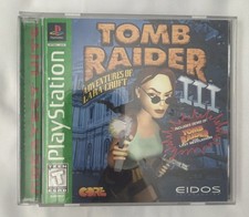 Tomb Raider III 3 Sony PlayStation 1 PS1 CIB W/ Reg Card Authentic Free Ship