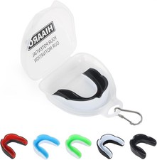 6 Pack Sports Mouthguard, Kids & Youth Mouth Guard with Case for Boxing, MMA, Ho