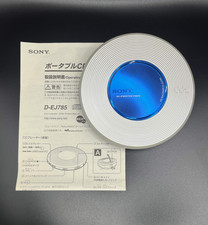 Sony D-EJ785 CD Walkman Blue CD Player Tested Working