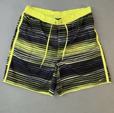 Men s Nike Drawstring Swim Trunk Shorts Neon/Black Size XL