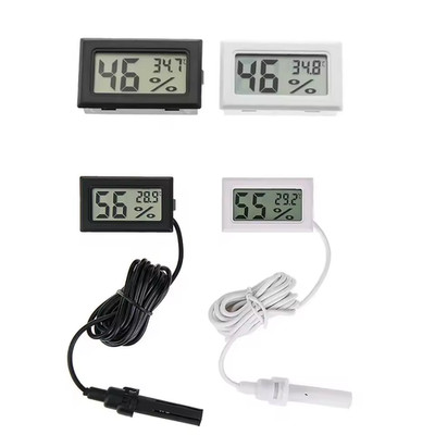 Mini LCD Digital Thermometer Hygrometer Temperature Indoor with probe Humidity