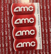 8 AMC RED MOVIE THEATER TICKETS NO Expiration Not Valid in CA/NY  family night