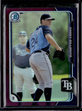 2015 Bowman Chrome Draft Purple Refractors #4 Casey Gillaspie SERIAL # 129/250