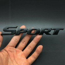 1pc Black Car 3D SPORT Logo Emblem Badge Sticker Fender Trunk ABS Accessories