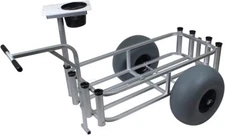 Angler's Fish-N-Mate 686 Large Fishing Cart with Grey Poly Wheels