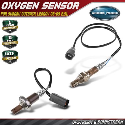 2Pcs Upstream & Downstream O2 Oxygen Sensor for Subaru Outback Legacy ...