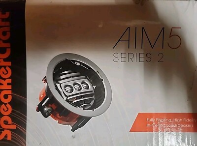 SpeakerCraft AIM 5 TWO Series 2 In-Ceiling Speaker Pivoting High Fidelity 2-way