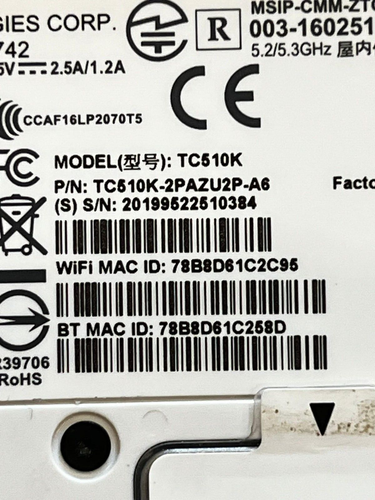 Zebra TC510K Touch Computer TC51 Mobile Handheld Scanner TC510-2PAZU2P-A6 - Bild 5 von 13