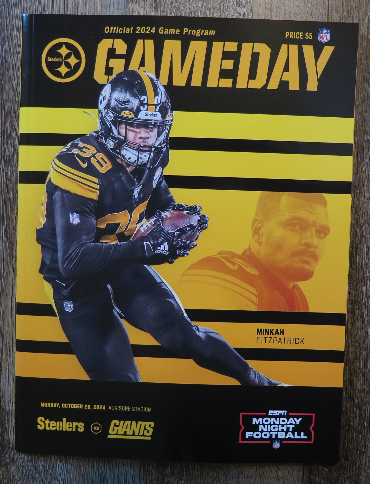 2024 Pittsburgh Steelers New York Giants Gameday Program Minkah ...