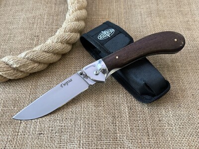 Folding Knife Russia Hunting Outdoor Knife Single Handle Camping Steel 65X13 HRC58