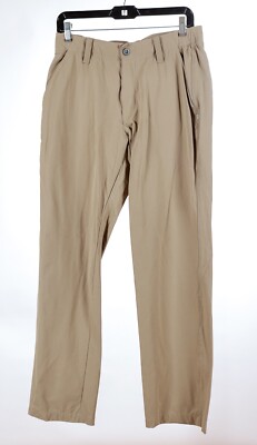 Under Armour Men's Pants 32 X 32 Beige Straight Golf Stretch Pockets