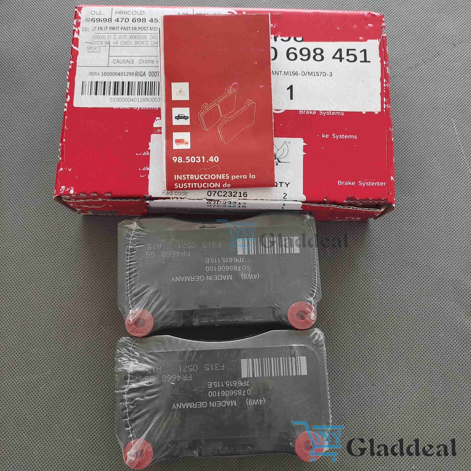Rear Brake Pad Kit Fit Lamborghini Aventador