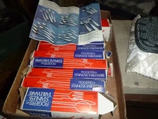 46 Piece Set New in the Boxes Rogers Stainless Tableware Vangarde Pattern