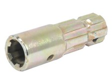 PTO Adapter 1 1/8'' Female to 1 3/8'' Male Spline - 118mm Length