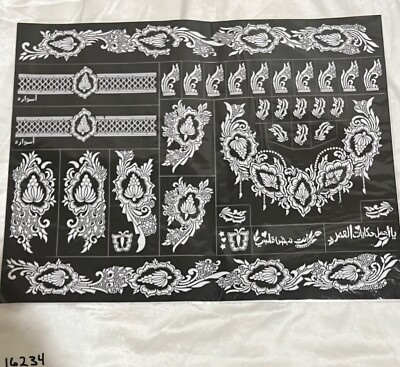 henna stencils reusable