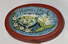 Flame Floats West Germany Vintage Golem Imports NY NOS 50 Pieces Box 1958