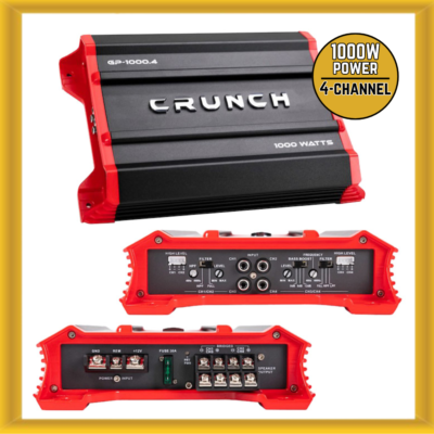 Crunch GP-1000.4 Ground Pounder 1000W Power 4-Channel Car