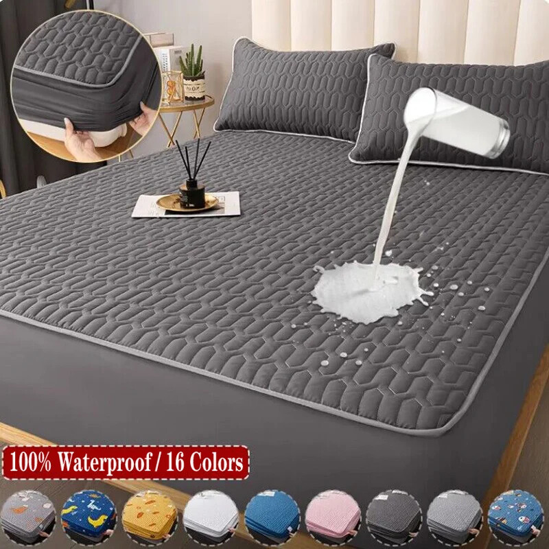 Thicken Mattress Covers Protector Adjustable Fitted Sheets Anti-bacterial Pad