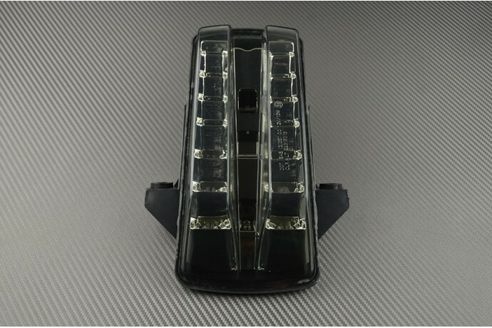 Feu stop LED teinté noir pour Suzuki SV 650 S optique arrière finition premium