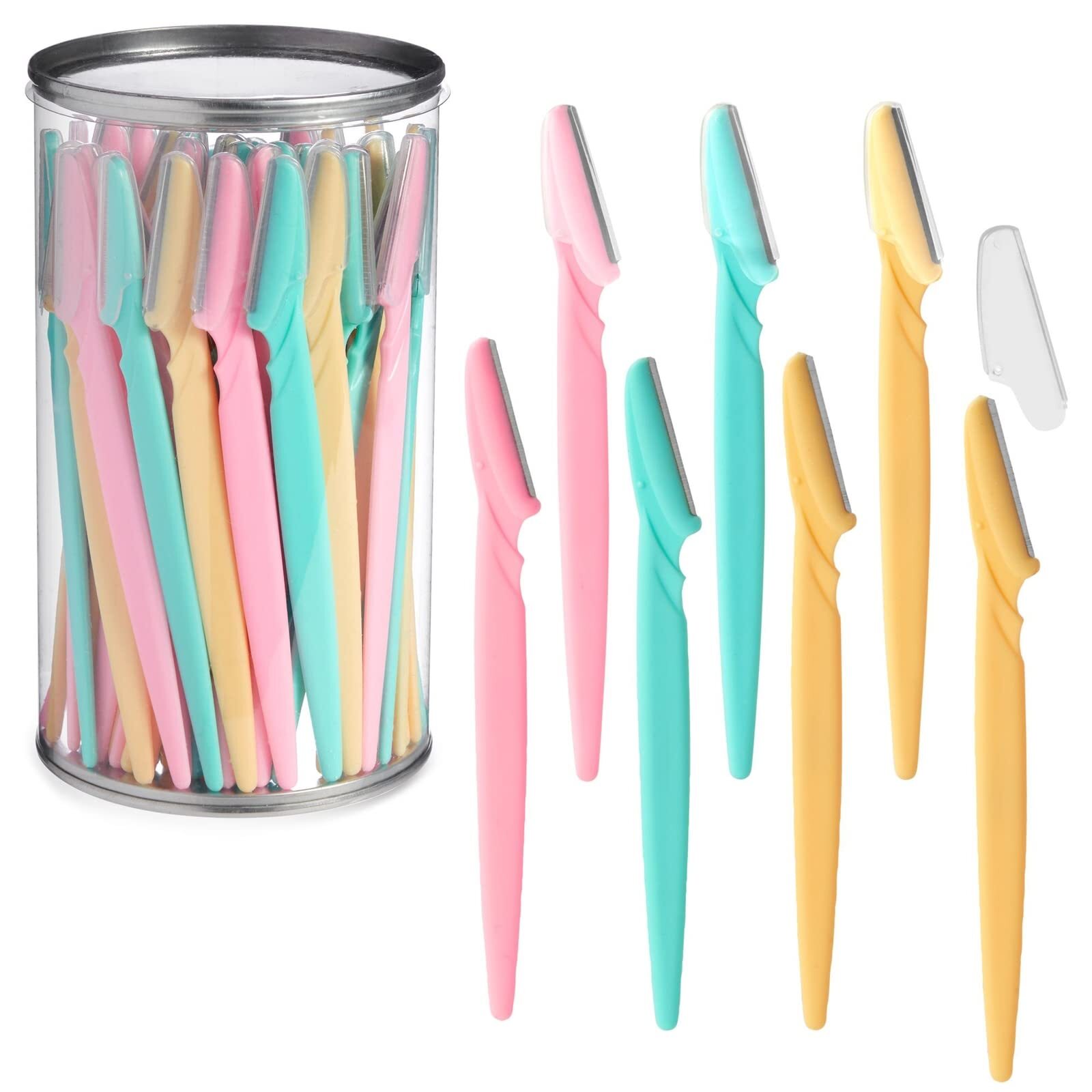 60 Pack Dermaplaning Tool, Face Razors for Women's Hair Removal, 6-Inch Shave...