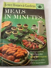 Better Homes and Gardens Meals in Minutes, 1963 5th printing hc