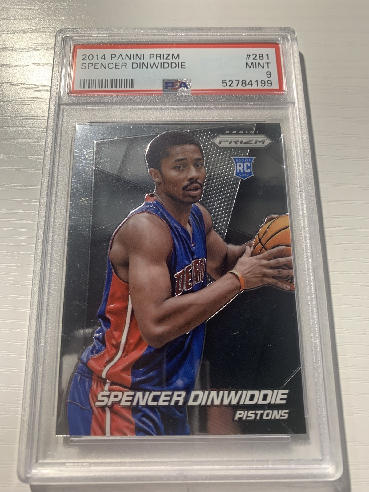 2014 Panini Prizm Spencer Dinwiddie RC PSA 9 Rookie🔥