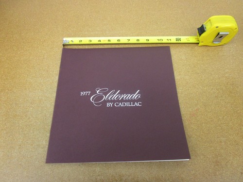 1977 Cadillac Eldorado sales brochure 12 pg ORIGINAL literature car