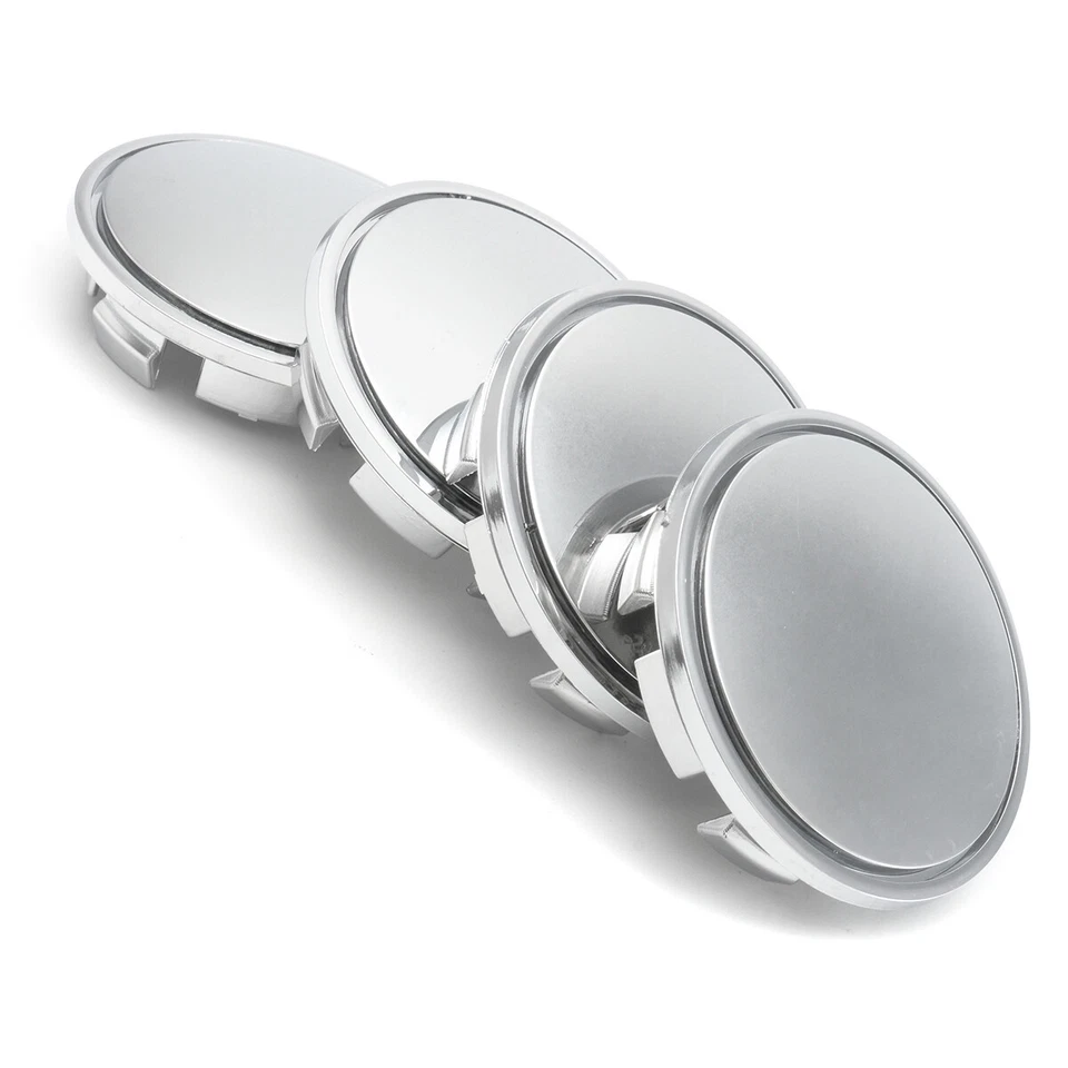 4X Universal Car Auto Car Wheel Center Rim Hub Cover Caps 65mm Silver New - Image 4 of 4