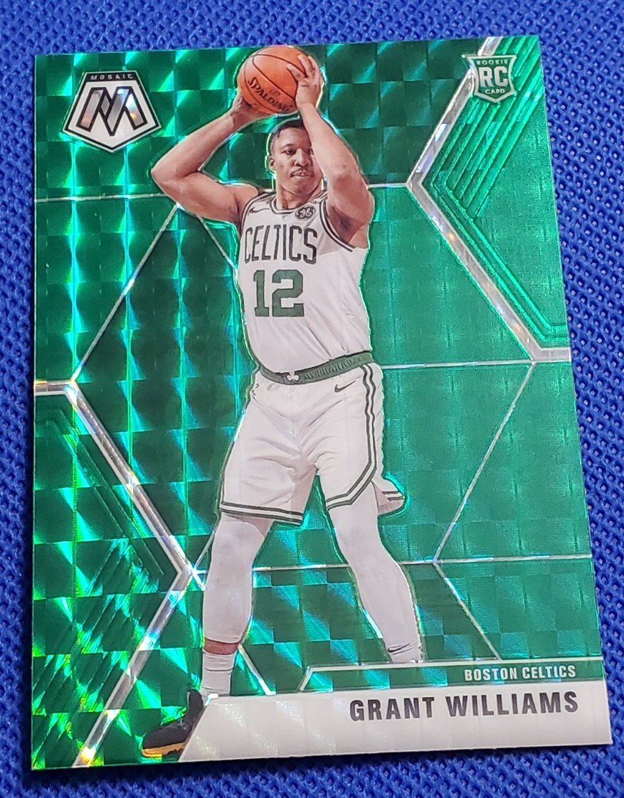 Grant Williams 2019-20 Mosaic Green Prizm Rookie RC #217 Celtics