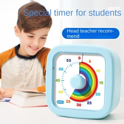 60 Minuten visueller Timer Zeitmanagement-Tool leise Erinnerung Countdown Timer