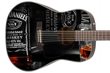 Guitar Skin Axe Wrap Re-skin South JD Whiskey Tennessee Sour Bottle Acoustic 595