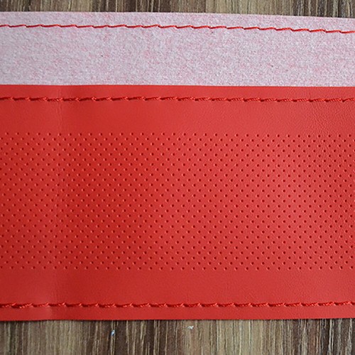 38cm Car Genuine Leather Steering Wheel Braid Cover Hand-stitched Soft Non-slip - Bild 9 von 13