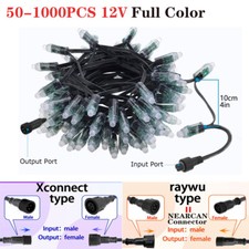 Waterproof 12V WS2811 Led Pixels Lights Digital RGB String Light Christmas Party