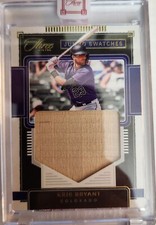 2022 Kris Bryant Panini Three And Two Jumbo Swatches 1/17