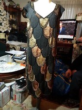 NEW Midnight Run Spring broen Sequin Midnight Sleeveless Dress Size 2x