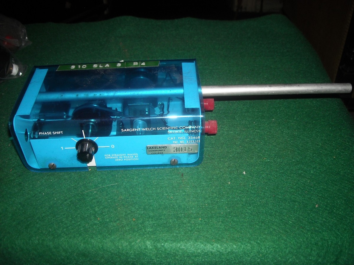 SERGENT-WELCH SCIENTIFIC 3346B RIPPLE TANK OSCILLATOR untested for parts  repair